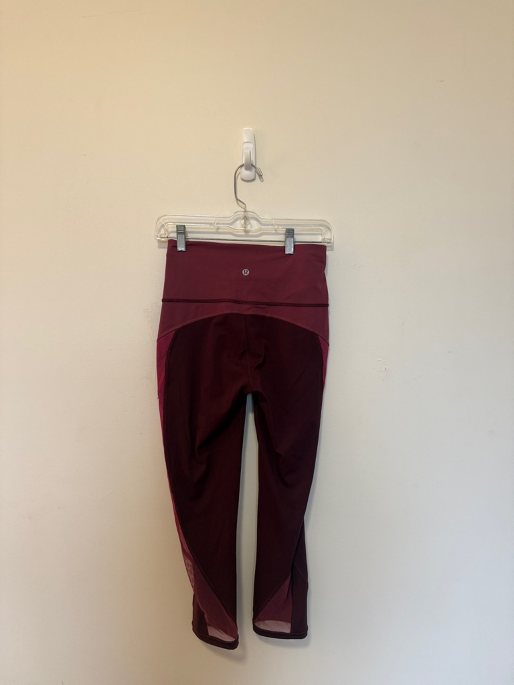 Lulu Lemon Burgundy and Pink Leggings